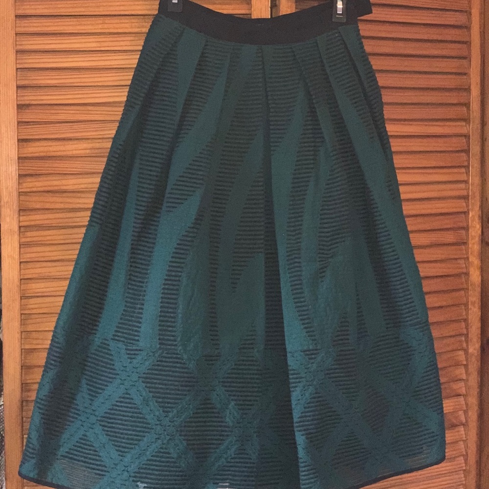 Tibi green skirt